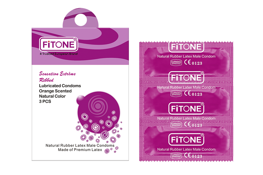 FITONE Sensation Extreme Ribbed Condoms